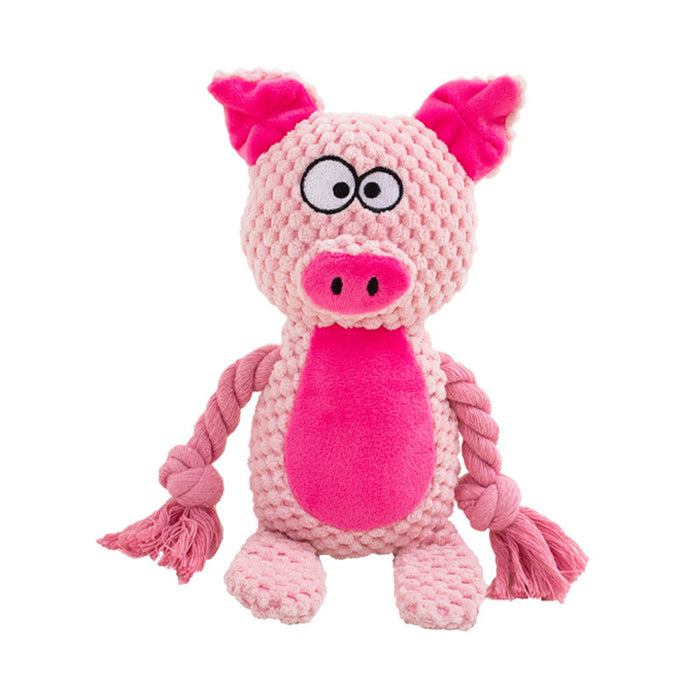 Plush Rope Tug Dog Toy