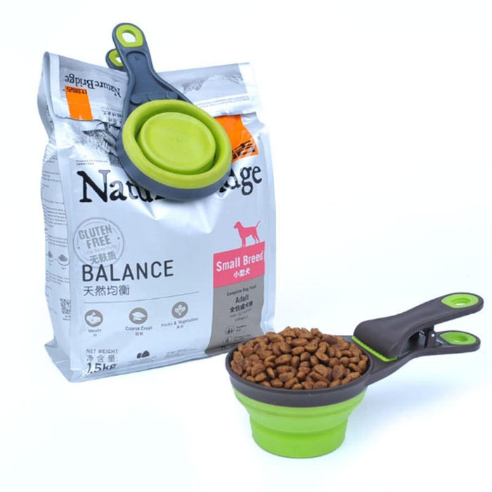 Collapsible Dog Bowl and Food Scoop