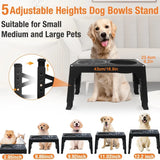 Adjustable Raised Dog Feeder