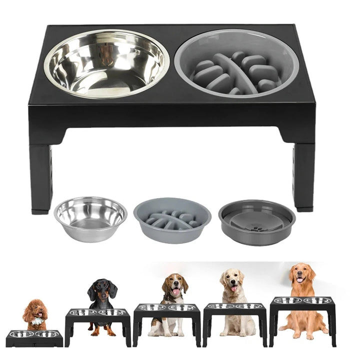 Adjustable Raised Dog Feeder