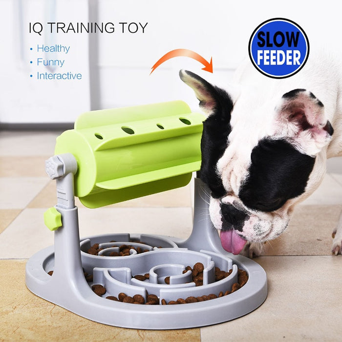 Interactive Slow-Feeding Dog Bowl