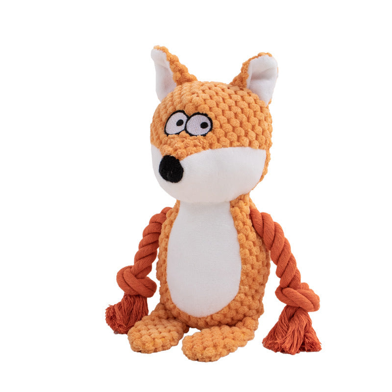 Plush Rope Tug Dog Toy