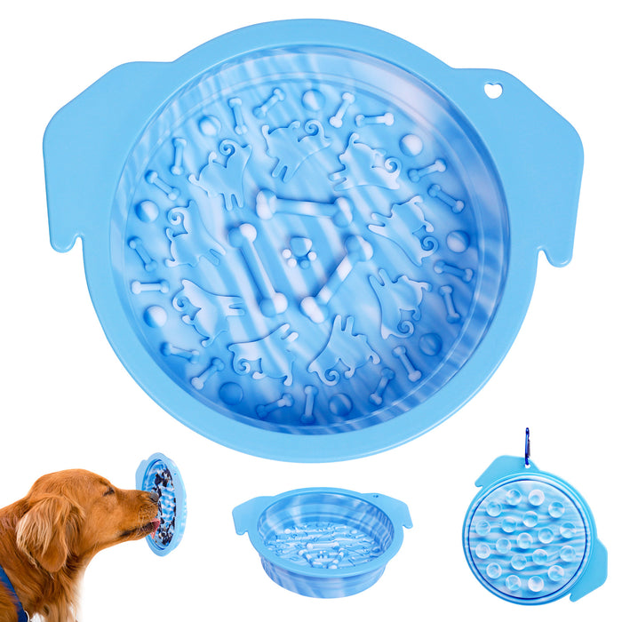 Silicone Slow-Feeding Bowl and Lick Mat