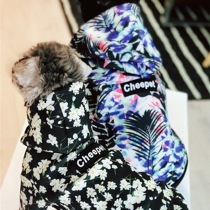 Printed Dog Hoodie